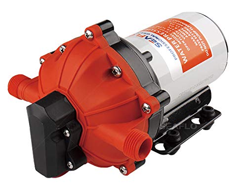 All New Seaflo 55-Series Diaphragm Pump - 12V Dc, 5.5 Gpm, 60 Psi With Heavy Duty Pressure Switch
