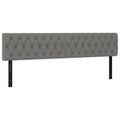 Vidaxl Fabric Headboards In Dark Gray, Set Of 2 - Elegant Design, California Prop 65 Compliant, Durable Dimensions Of 39.4"X2.8"X30.7"/34.6"