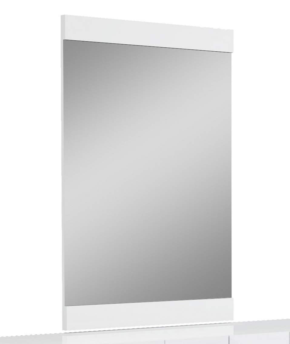 HomeRoots 45' Superb White High Gloss Mirror