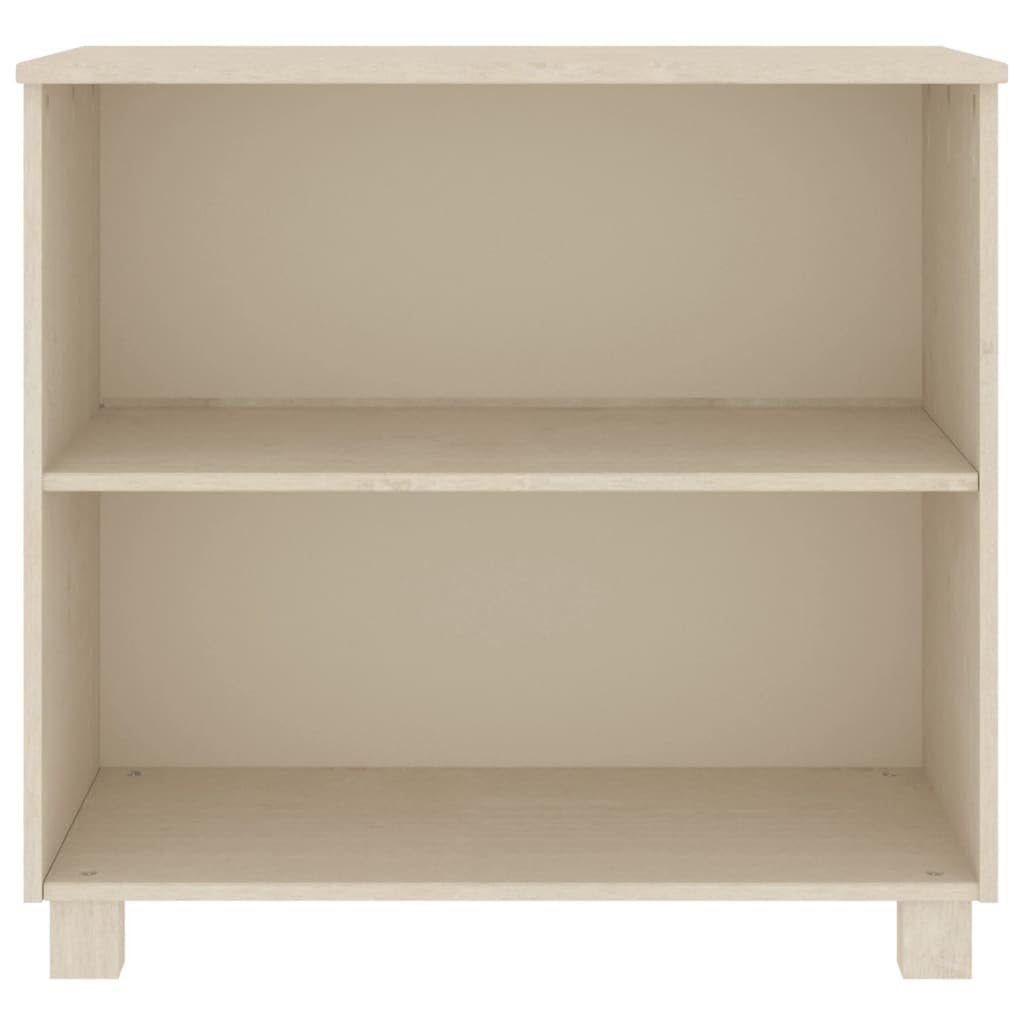 vidaXL HAMAR Honey Brown Sideboard - Solid Pine Wood and MDF - 33.5&quot;x13.8&quot;x31.5&quot; - Rustic & Sturdy - with 2 Ample Storage Shelves - Assembly Required-No Chemicals Included