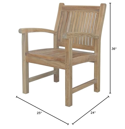 Anderson Teak CHD-112 - No Cushion Sahara Dining Armchair
