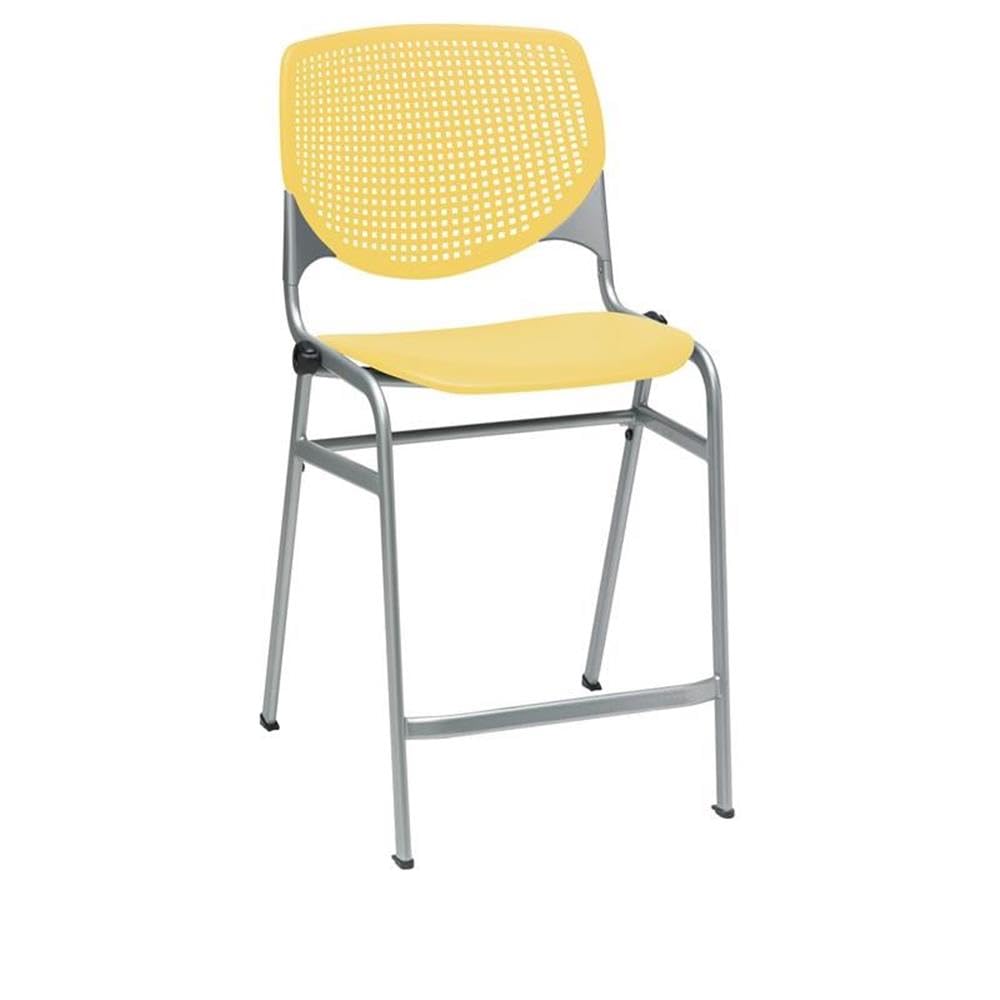 Kfi Seating Kool Series Counter Stool, Light Gray