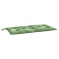 vidaXL Durable Garden Bench Cushion with Leaf Pattern, Ideal for Indoor and Outdoor Use, Made from Oxford Fabric, Water Repellen