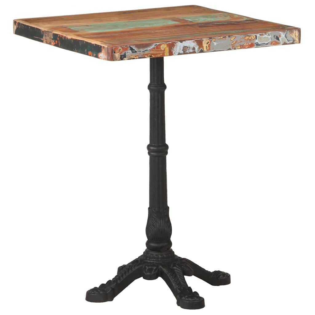 Bistro Table 23.6&quot;x23.6&quot;x29.9&quot; Solid Reclaimed Wood
