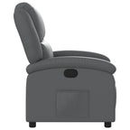 vidaXL Reclining Chair, Chair with Armrest Backrest, TV Relax Rest Chair, Seat for Living Room Home, Synthetic Leather Cream, sin opciones de masaje, 371776