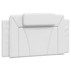 vidaXL White Faux Leather Headboard Cushion 39.4"- Upholstered Hanging Pillow with Easy Zip Installation for Wall & Bed Support
