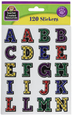 Teacher Created Resources Plaid Alphabet Stickers (5702)