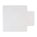 Staples Office Chair Mat, Clear Floor Mats with Lip, Hard Floors, Textured Underside, Extended Under-Desk Coverage, 53 x 45 Inch