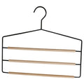 STOBAZA 3Tier Metal Pants Hanger Space Saving Trousers Organizer for Jeans Slacks Scarves and Ties Closet Storage Rack 14.56 X 