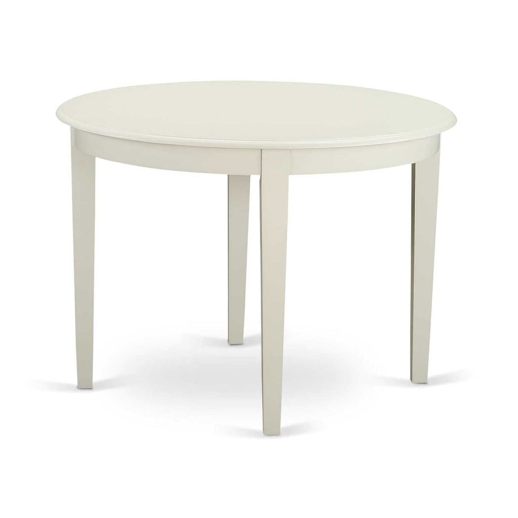 East West Furniture Bowe5-Whi-W 5 Pckitchen Table Set For 4-Table And 4 Dining Chairs