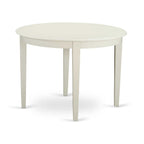 East West Furniture Bowe5-Whi-W 5 Pckitchen Table Set For 4-Table And 4 Dining Chairs
