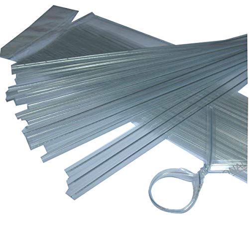 Weststone - 200Pcs Heavy Duty (Wire#23) Plastic Twist Ties - 200 Clear 8'