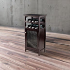 Ergode Alta Wine Storage Shelf: Modern Espresso Design, 8 Bottle Capacity
