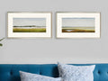 Set Of Two Marshlands II Framed Silver Framed Print Wall Art