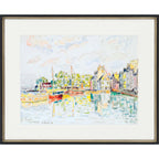 HomeRoots 416309 28 x 34 x 2 in. Le Croisic France Black Picture Frame Print Wall Art