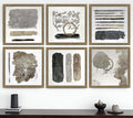 Set of Six City Loft Gold Framed Print Wall Art