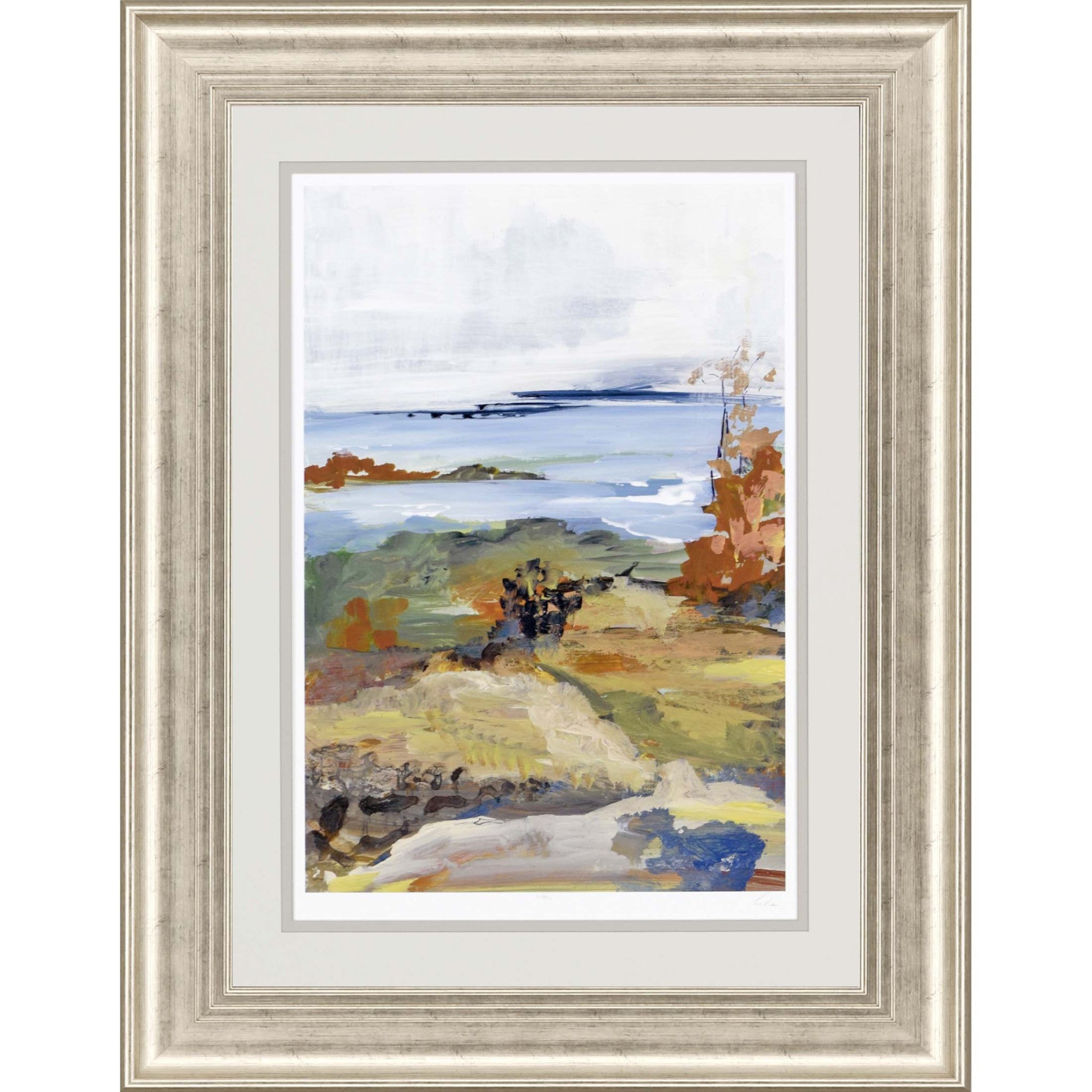 HomeRoots 416320 46 x 36 x 2 in. Generosity II Framed Art Silver Picture Frame Print Wall Art