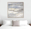 Sea Meets Sky White Floater Frame Print Wall Art