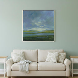 Amazing Grace Canvas White Framed Print Wall Art