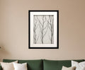 Silent Tree Framed Art Black Picture Frame Print Wall Art