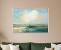 Coastal Sky Canvas White Floater Frame Print Wall Art