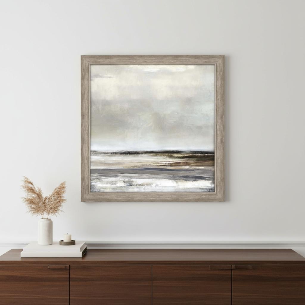 Tywyn Vista Silver Framed Print Wall Art