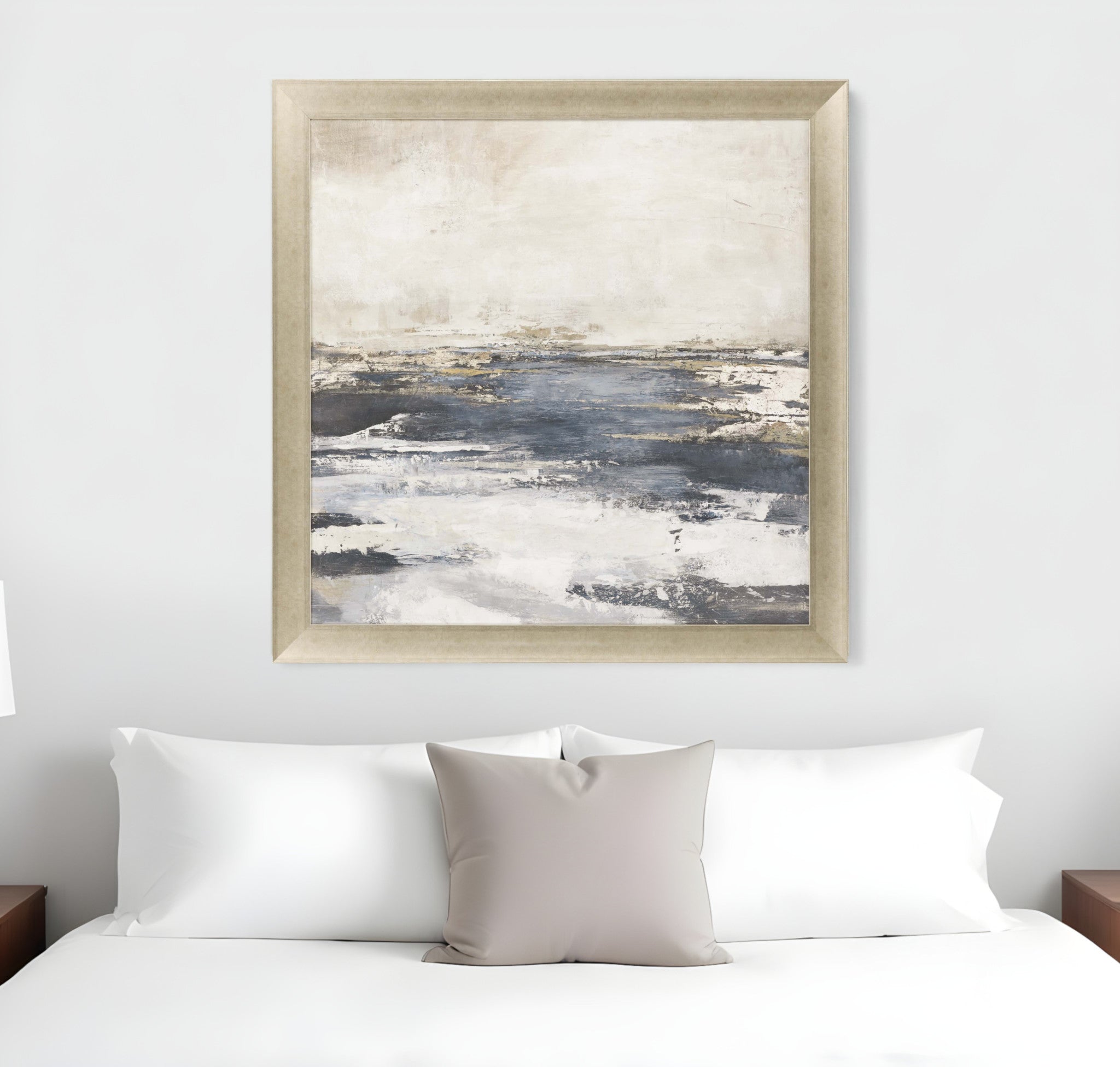 Blue Bay Framed Art Gold Picture Frame Print Wall Art