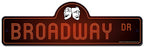 Broadway Street Sign | Indoor/Outdoor | Funny Home Decor for Garages, Living Rooms, Bedroom, Offices | SignMission personalized 