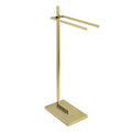 Kingston Brass SCC8607 Edenscape Freestanding Dual Towel-Rack, Brushed Brass