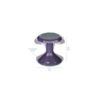 Ecr4Kids Ace Active Core Engagement Wobble Stool, 15-Inch Seat Height, Flexible Seating, Eggplant