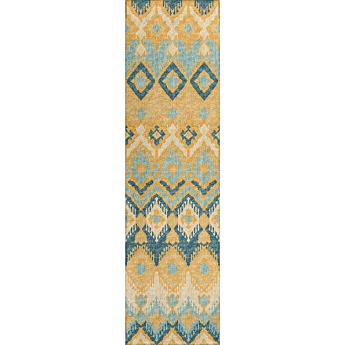 Sedona Sn2 Yellow Bohemian Rug Runner 2' 3" X 7 ' 6"