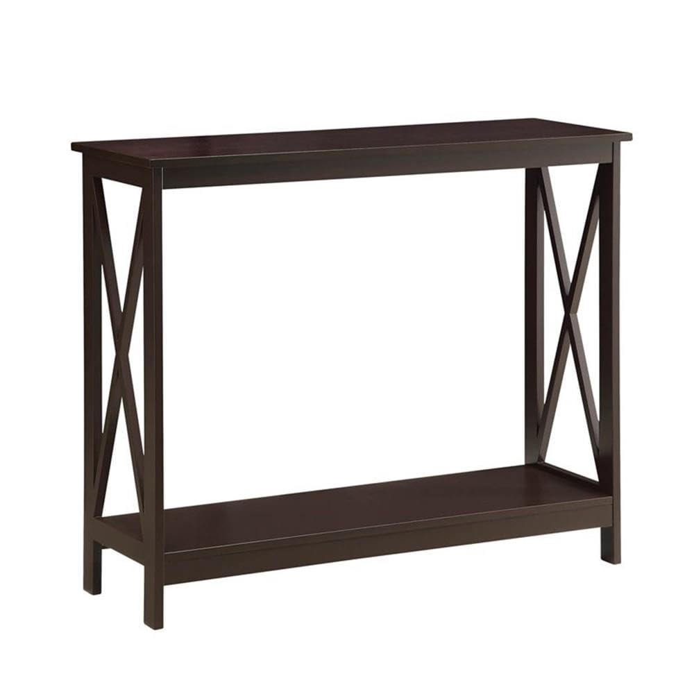 Convenience Concepts Oxford Console Table 39.5 - Sofa Table with Storage Shelf, Transitional Entryway Hall Table for Living Room