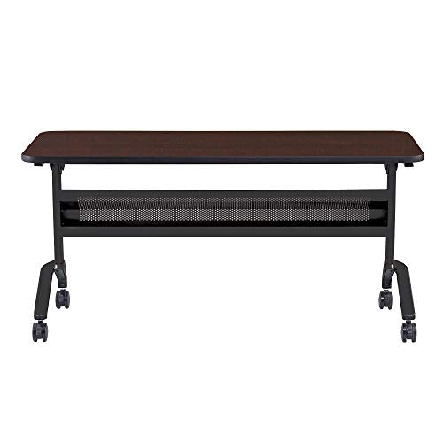 Safco Products Flip-N-Go Training Table, Mocha 24"x 60" Regal Mahogany