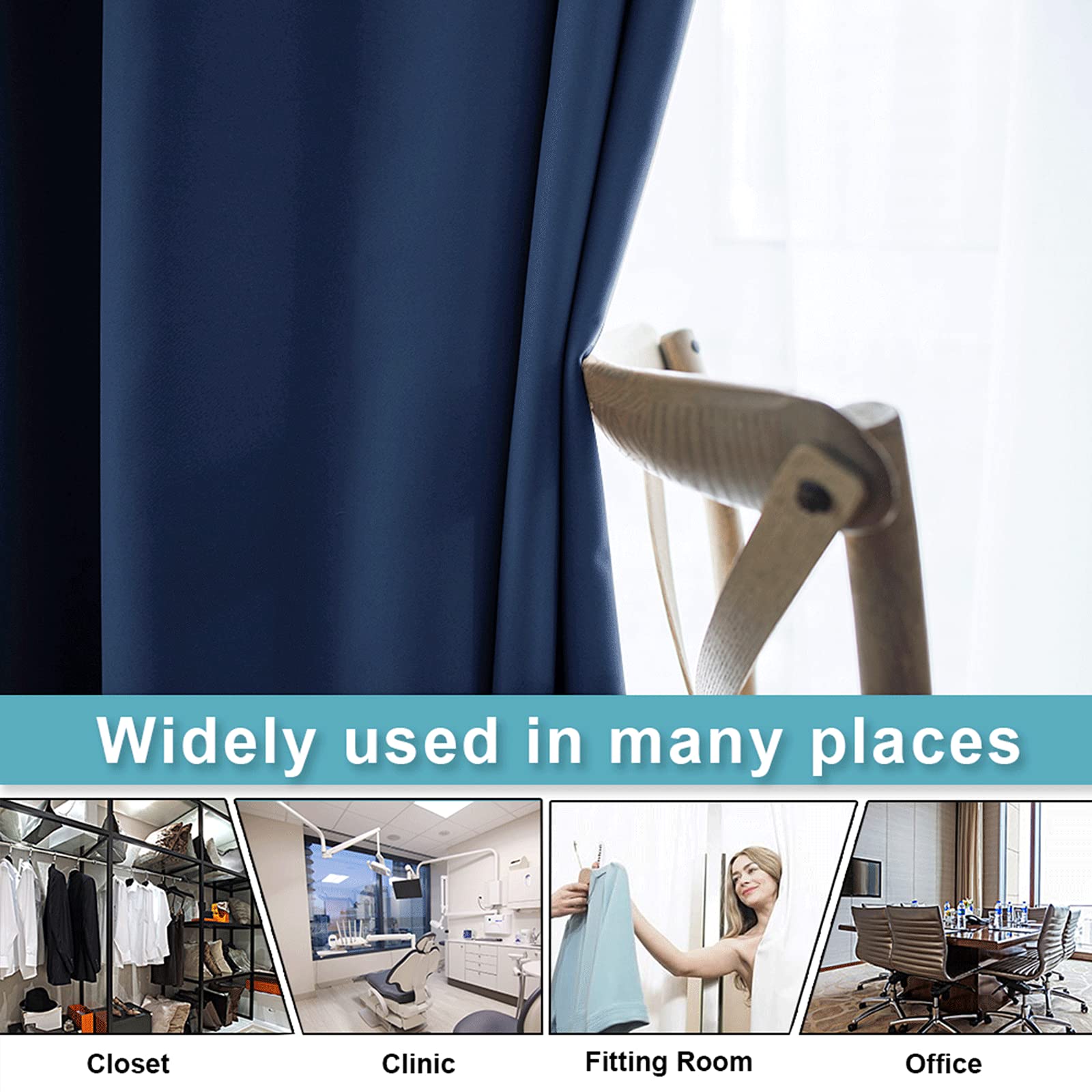 Ryb Home Blackout Curtains For Living Room, Thermal Insulated Sound Blocking Energy Efficient Drapes Privacy Wall For Bedroom Di