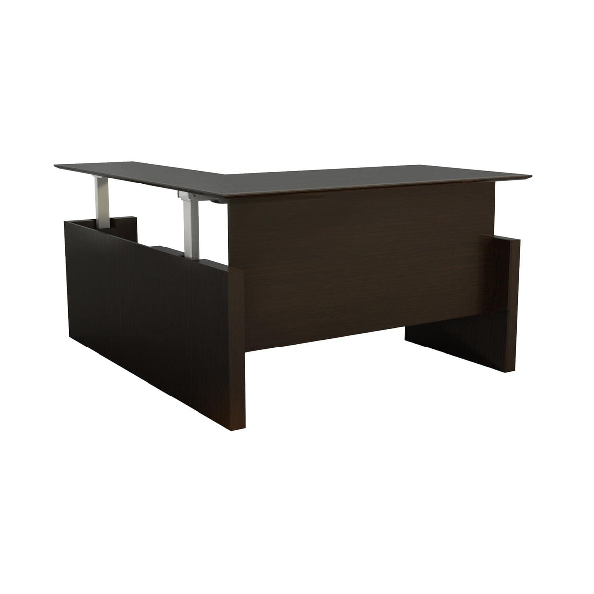 Safco Medina 72&quot; Straight Front Desk With Return In Mocha Finish Mnt51Hldc