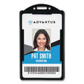Vertical Id Card Holders, 2 1/8 X 3 3/8, Black, 25 Per Pack