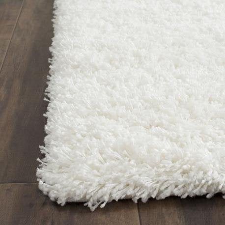 Safavieh California Premium Shag Collection 96 X 13 White Sg151 Non-Shedding Living Room Bedroom Dining Room Entryway Plush 2-In