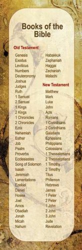 Bookmark - Books Of The Bible (Package Of 25)