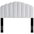 Modway Veronique Twin Modern Performance Velvet Headboard In White