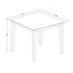 East West Furniture OXT-LWH-T Oxford Square Dining Room Table for Small Spaces, 36x36 Inch, Linen White