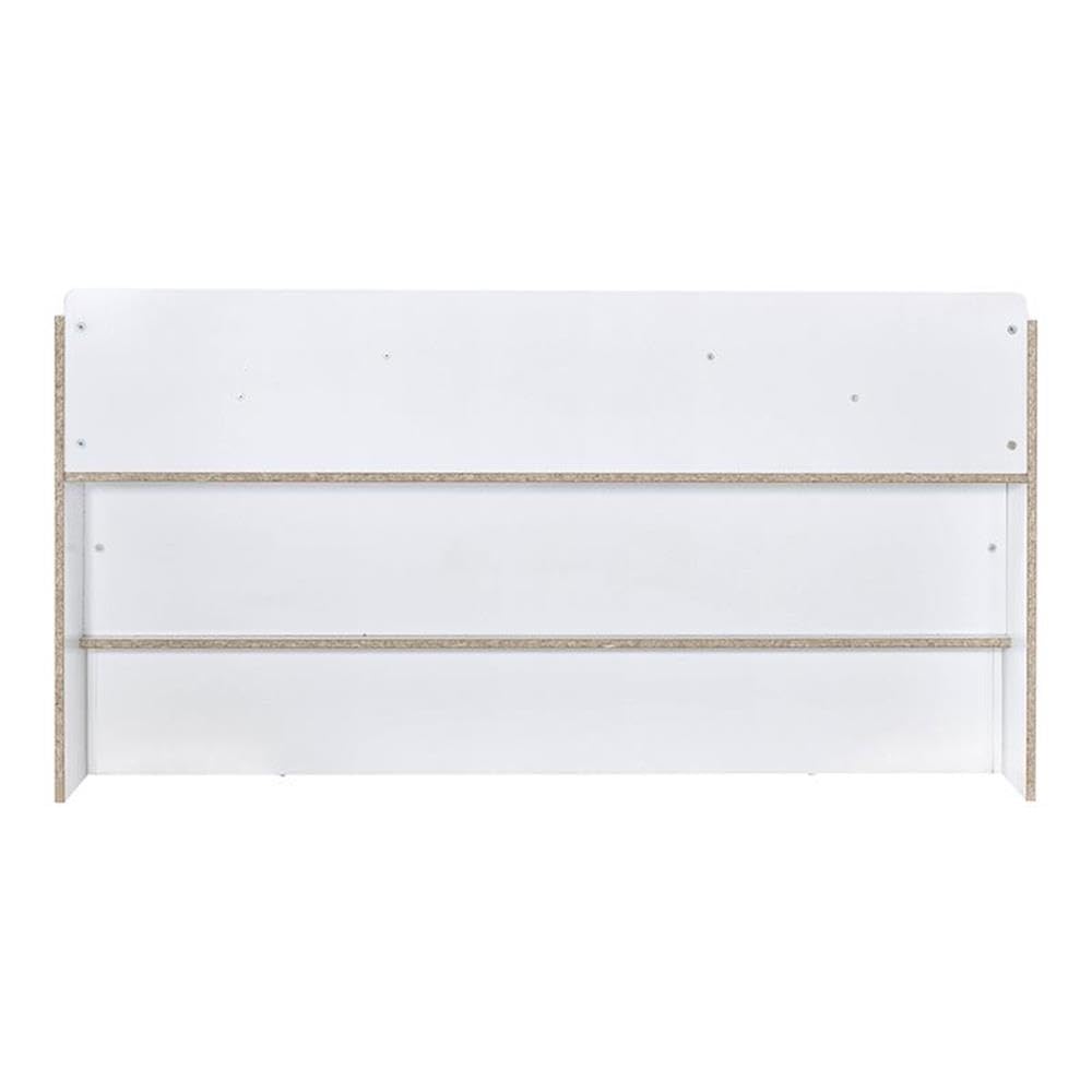 Acme Perse Wood Queen Platform Bed with Under Storage in White