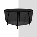 Tuyeho Round Patio Furniture Cover, Durable Oxford Fabric, Waterproof, Uv & Rip Resistant Patio Table And Chairs Set Cover, 96'
