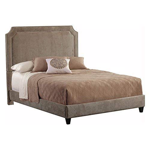 Leffler Home Donna Coffee Manor Belgrave Upholstered Bed With Rails And Footboard, King, Light Brown