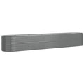 vidaXL Raised Garden Bed, Powder-Coated Steel Planter for Outdoors - Durable and Weather-, Ample Space, Versatile Oval Design, D