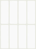 Rectangular Sticker Labels 3X1 Inch (75Mm X 25Mm) White Labeling Sticker Sheets 864 - Pack By Royal Green