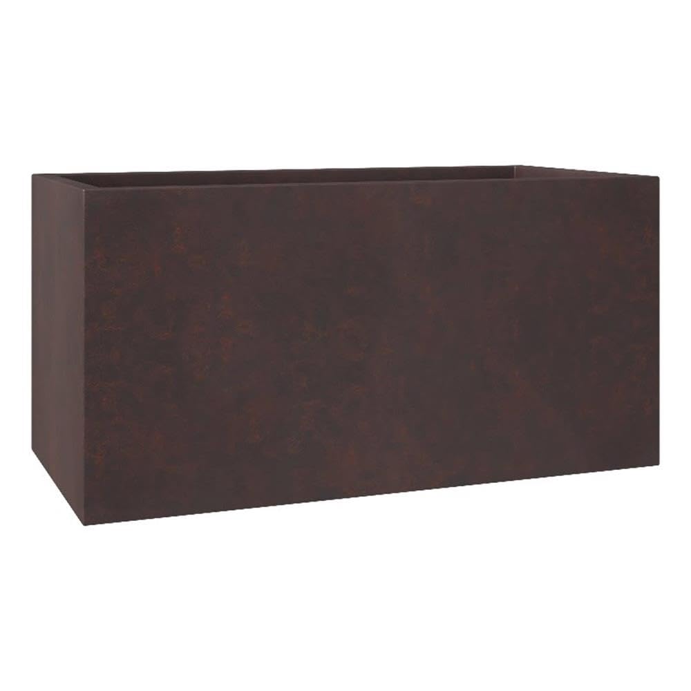 Bloom Series Poly Stone Planter 11.8 , 23.6 Long In Brown