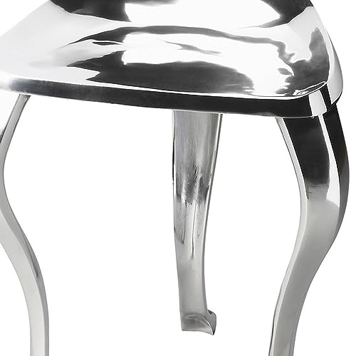 HomeRoots Modern Tripod Aluminum Stool