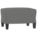 vidaXL Dark Gray Microfiber Footstool - Cozy Resting Spot - Perfect for Living Room Lounge - Durable 100% Polyester Fabric - Eas