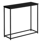 Monarch Specialties I 2250 Accent Table, Console, Entryway, Narrow, Sofa, Living Room, Bedroom, Metal, Laminate, Black, Contemporary, Modern