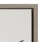 Sylvie Hey Dude Highland Cow Framed Linen Canvas by The Creative Bunch Studio